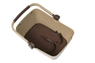 Basil Buddy Dog Bicycle Basket Mik - Biscotti Brown