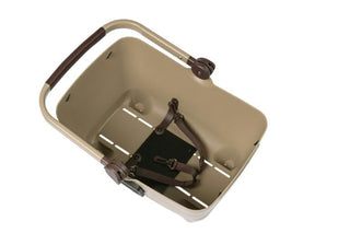 Basil Buddy Dog Bicycle Front Basket KF 32L - Biscotti Brown