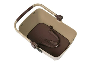 Basil Buddy Dog Bicycle Front Basket KF 32L - Biscotti Brown