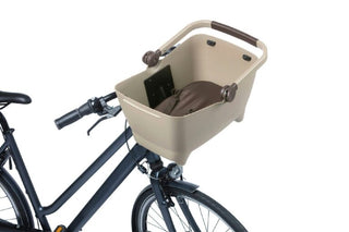 Basil Buddy Dog Bicycle Front Basket KF 32L - Biscotti Brown