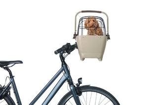 Basil Buddy Dog Bicycle Front Basket KF 32L - Biscotti Brown