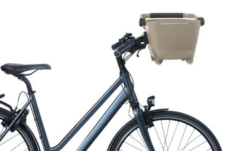 Basil Buddy Dog Bicycle Front Basket KF 32L - Biscotti Brown