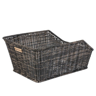 Basil Cento Rattan Look Rear Basket - Brown