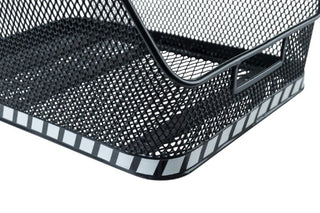 Basil Schoolbag Rear Basket With Belt Fix Mount - Black