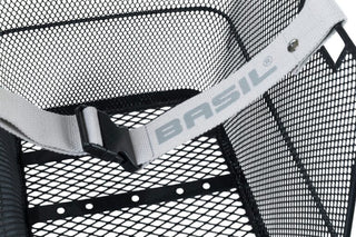 Basil Schoolbag Rear Basket With Belt Fix Mount - Black