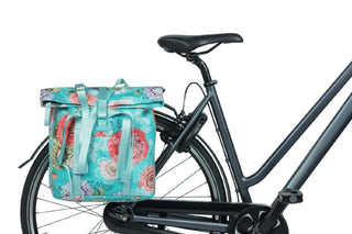 Basil Bloom Field Bicycle Shopper Bag 15-20L - Sky Blue