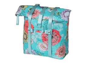 Basil Bloom Field Bicycle Shopper Bag 15-20L - Sky Blue