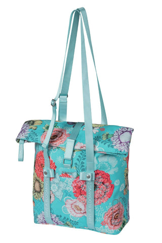 Basil Bloom Field Bicycle Shopper Bag 15-20L - Sky Blue