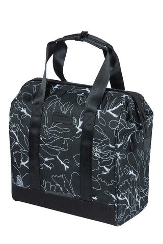 Basil Grand Flower Bicycle Shopper Bag 23L - Black