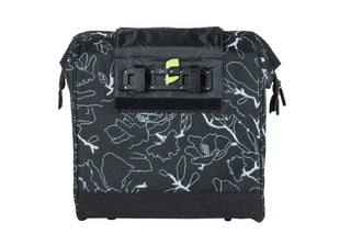 Basil Grand Flower Bicycle Shopper Bag 23L - Black