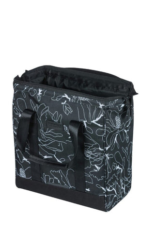 Basil Grand Flower Bicycle Shopper Bag 23L - Black