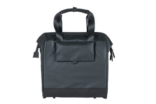 Basil Grand Tarpaulin Bicycle Shopper Bag 23L - Black