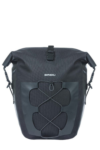 Basil Navigator Waterproof Single Pannier Bag 25L - Black