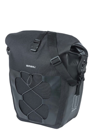 Basil Navigator Waterproof Single Pannier Bag 25L - Black