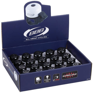 BBB Cycling BBB-11D Loud & Clear Bell Display 20 Pieces - Black