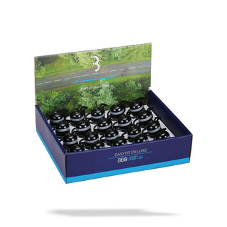 BBB Cycling BBB-14D Bell Easy Fit Deluxe Display Box 20 Pcs - Black/Grey