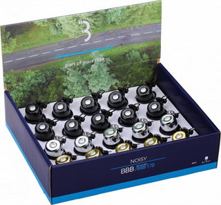 BBB Cycling BBB-17D Noisy Brass Bell 20 Pcs - Black/Gold/Silver