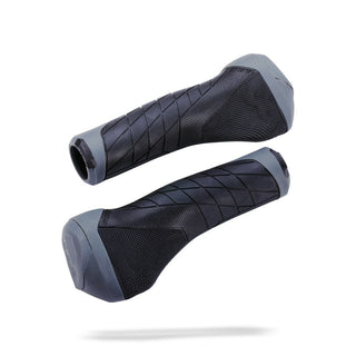 BBB Cycling BHG-82 Ergotech Handlebar Grips - 133MM Black/Grey