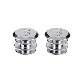 BBB Cycling BHT-90s Road Bar Handlebar End Caps 2 Pcs - Silver