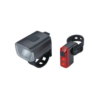 BBB Cycling BLS-144 Winder Stud 33 Combo+ Salute Rear Light Set - Black