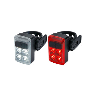 BBB Cycling BLS-237 Slide Rechargeable Front & Rear Combo LED Light Set