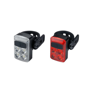 BBB Cycling BLS-237 Slide Rechargeable Front & Rear Combo LED Light Set