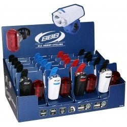 BBB Cycling BLS-76D Ecocombo Light Set Display Box 20 Pcs