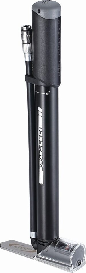 BBB Cycling BMP-53 Traveller Telescopic Mini Pump W/Gauge - Black