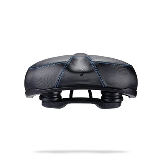 BBB Cycling BSD-107 Memfoam Confort Plus Upright Leather Saddle - Black