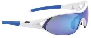 BBB Cycling BSG-44 Impact Blue Lens Sports Glasses - White/Blue