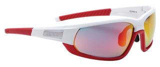 BBB Cycling BSG-45 Adapt Full Frame Red Lens Sports Glasses - White/Red