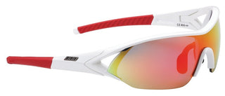 BBB Cycling BSG-44 Impact Blue Lens Sports Glasses - White/Red