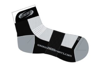 BBB Cycling BSO-01 Technofeet Short Socks - Black/White