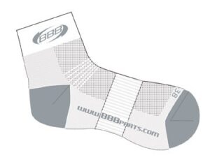 BBB Cycling BSO-01 Technofeet Short Socks - White