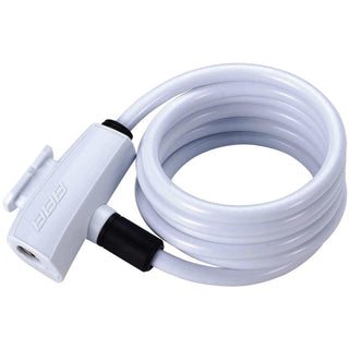 BBB Cycling BBL-61WH Quick Safe Coil Cable Lock 8X1500MM - White