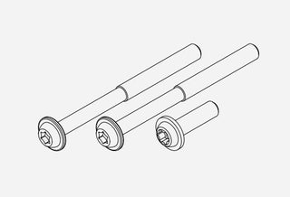 Bosch BBP33YY Screw Set Powerpack 400/500 Rack