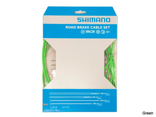Shimano Advanced SIL-TEC Coated Road Brake Cable Set Green
