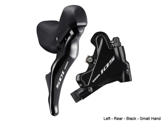 Shimano 105 ST-R7025 11 Speed Shifter With BR-R7070 Caliper Left - Rear Black Small Hand