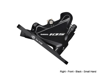 Shimano 105 ST-R7025 11 Speed Shifter With BR-R7070 Caliper Left - Rear Black Small Hand