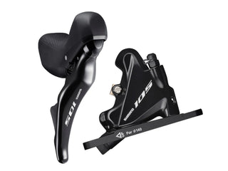 Shimano 105 ST-R7025 11 Speed Shifter With BR-R7070 Caliper Left - Rear Black Small Hand