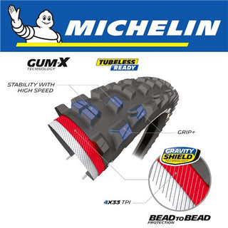 Michelin DH Bike Park 29"x2.4" Wire Tyre