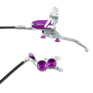 Hope Tech4 V4 Brake Rear Black Cable - Silver/Purple