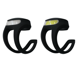 Knog Frog Bike Light Set 40/20 Lumens Rechargeable - Spider Black