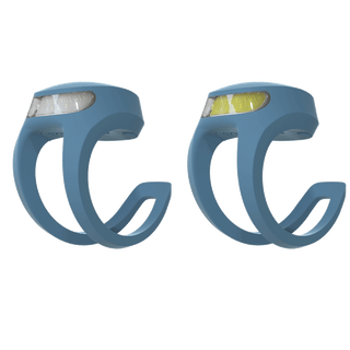 Knog Frog Bike Light Set 40/20 Lumens Rechargeable - Denim Blue