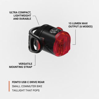 Lezyne Femto USB C Drive Rear