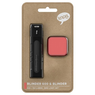 Knog Blinder 900 & Square 100 Rear Bike Light Set