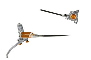 Hope Tech 4 X2 FM Brake Front Black Cable - Silver/Orange