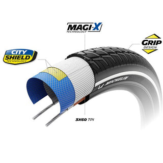 Michelin City Touring 29"x2.20" Wire Tyre
