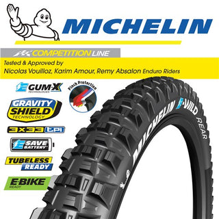 Michelin E-Wild Rear 27.5"x2.8" Foldable Tyre