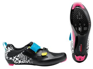 Northwave Tribute Carbon 2 Triathlon Shoes - White Black/Multi